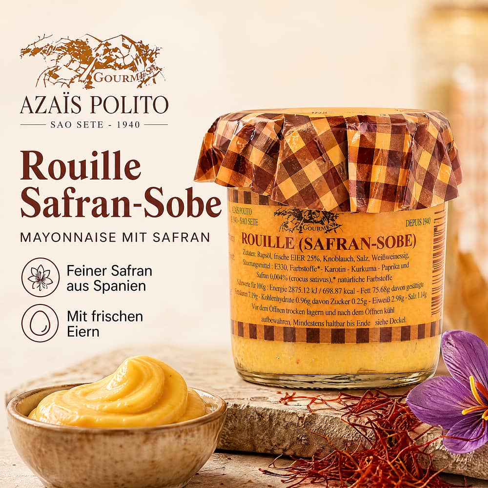 Azaïs-Polito Rouille Safran-Soße Mayonnaise mit Safran 85 Gramm Produktbild