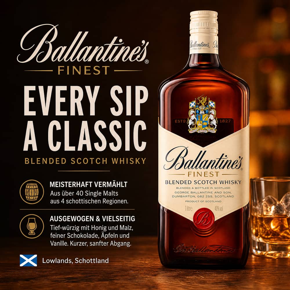 Ballantines Finest 0,70 Liter/ 40.0% vol Produktbild