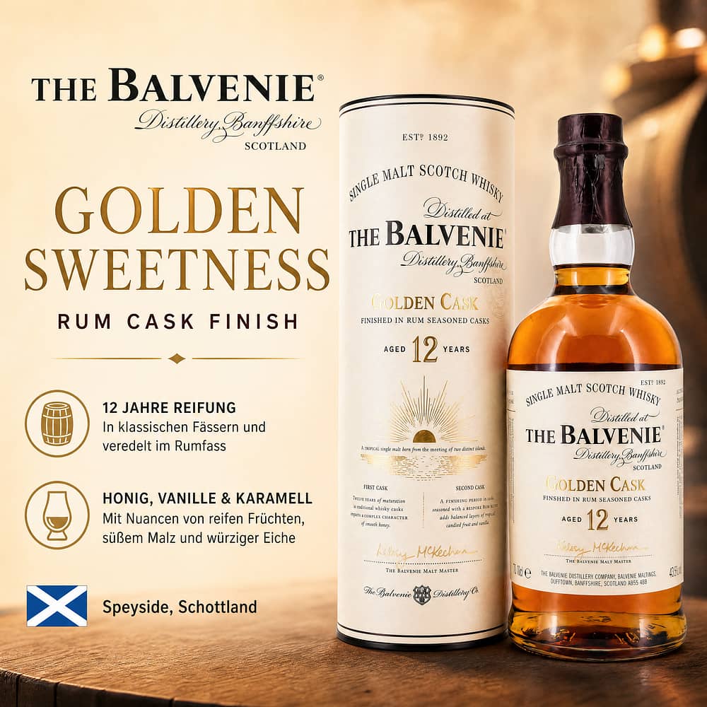 Balvenie 12 Jahre Golden Cask 0,70 Liter/ 43.0% vol Produktbild