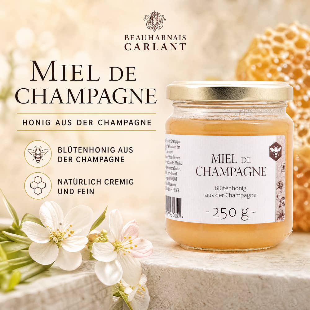 Beauharnais-CARLANT Miel de la Champagne Honig aus der Champagne 250 Gramm Produktbild