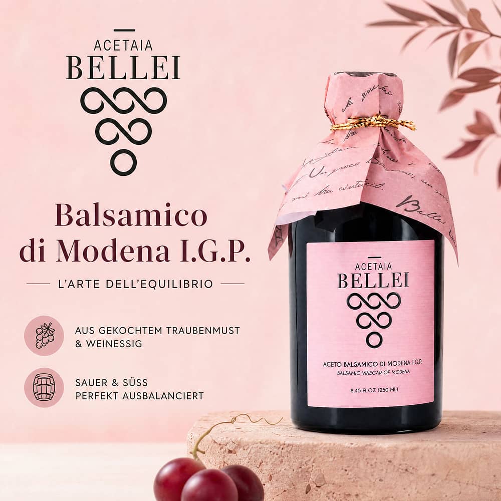 Bellei Aceto Balsamico di Modena I.G.P. - Rosa 0,250 Liter Produktbild