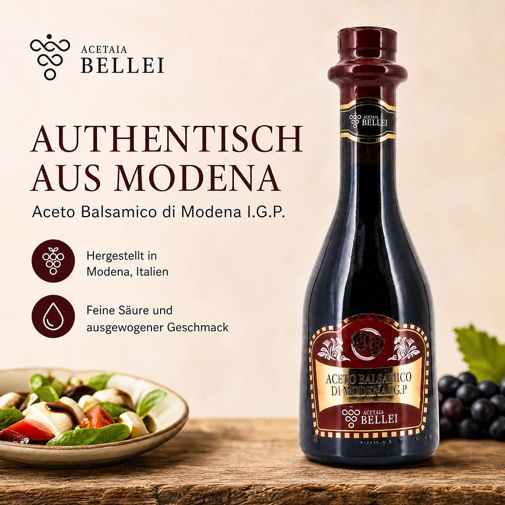 Bellei Aceto Balsamico di Modena I.G.P. - Rotes Etikett 0,250 Liter Produktbild