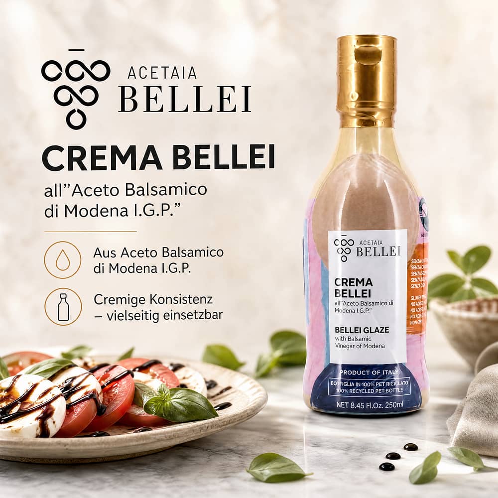 Bellei CREMA Bellei all 'Aceto Balsamico di Modena I.G.P.' Essig-Creme 0,250 Liter Produktbild