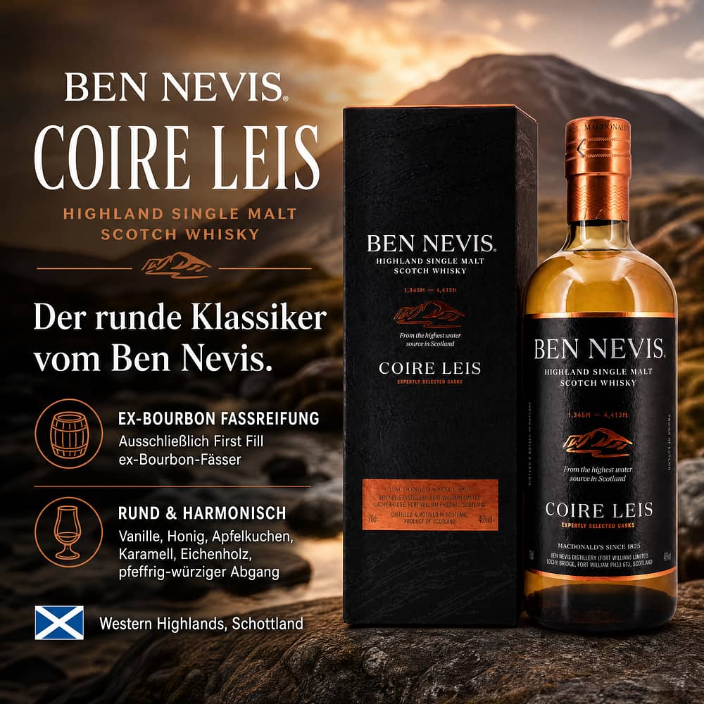 Ben Nevis Coire Leis 0,70 Liter/ 46.0% vol Produktbild