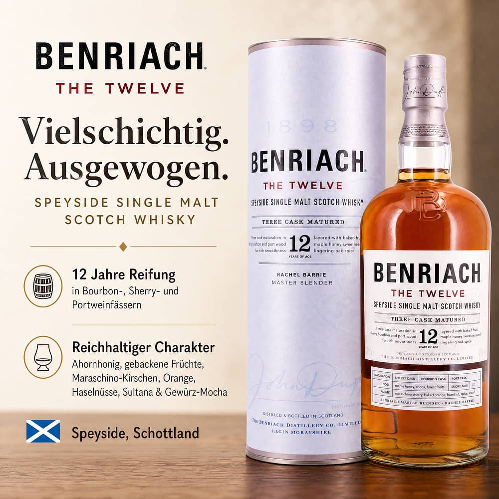 Benriach 12 Jahre - The Twelve 0,70 Liter/ 46.0% vol Produktbild