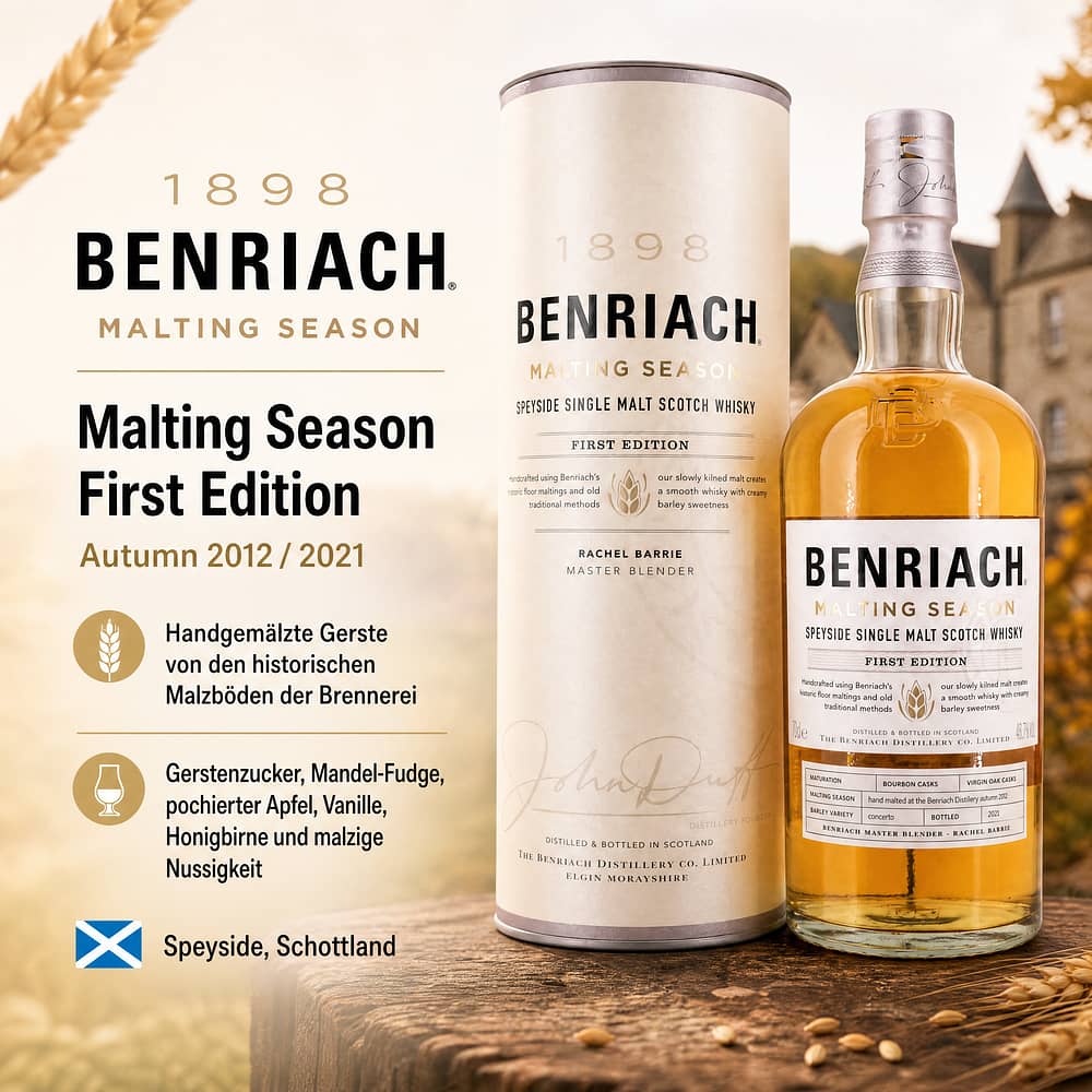 Benriach Malting Season First Edition Autumn 2012 / 2021 0,70 Liter/ 48.7% vol Produktbild