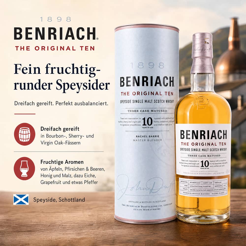 Benriach The Original Ten 0,70 Liter/ 43.0% vol Produktbild