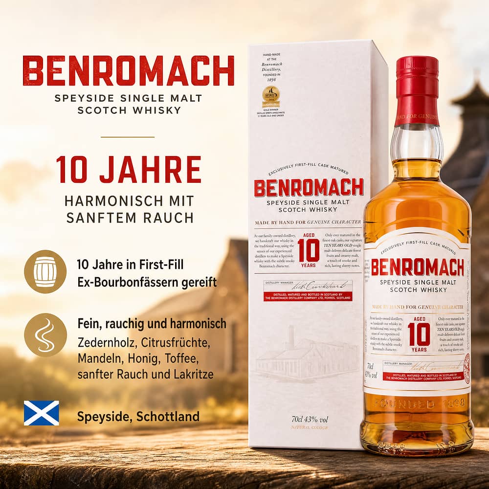 Benromach 10 Jahre 0,70 Liter/ 43.0% vol Produktbild