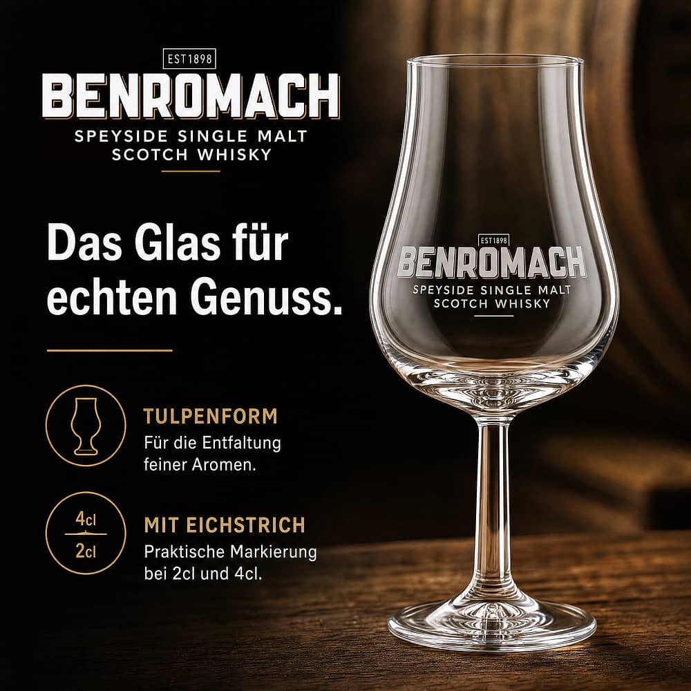Benromach Tasting Glas mit Eichstrich 2 / 4cl 1 Stück Produktbild