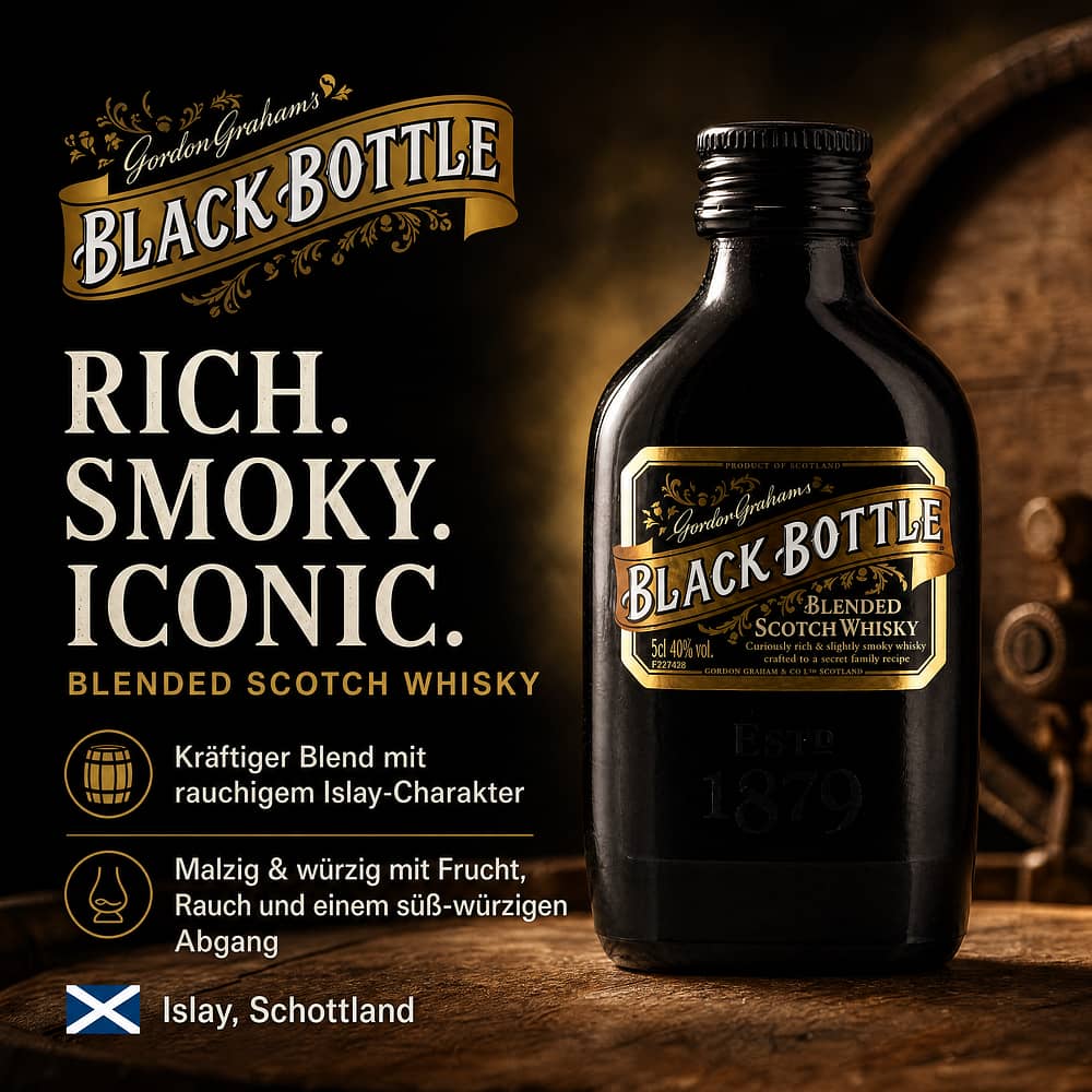Black Bottle no age Miniatur 0,050 Liter/ 40.0% vol Produktbild