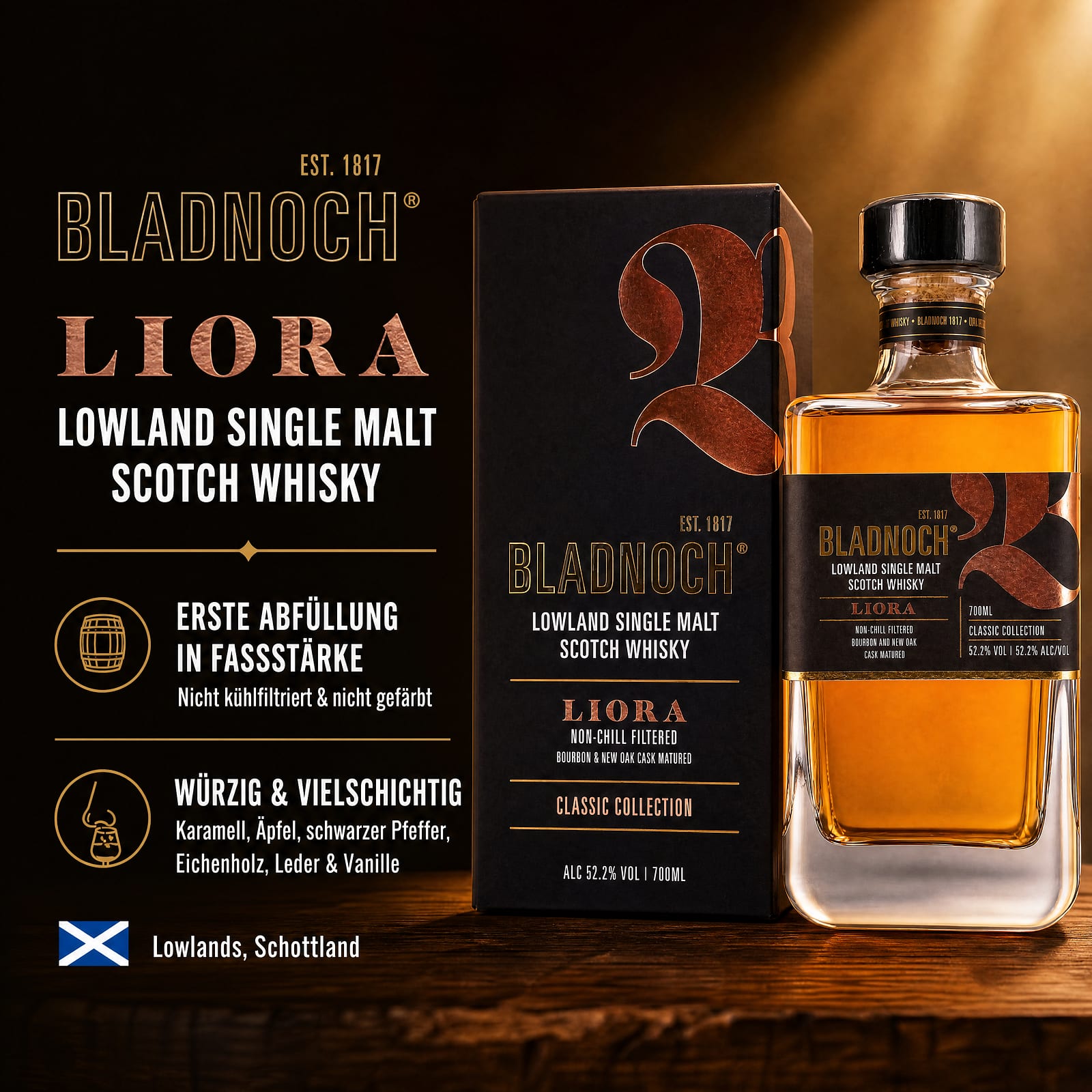 Bladnoch Liora 0,70 Liter/ 52.2% vol