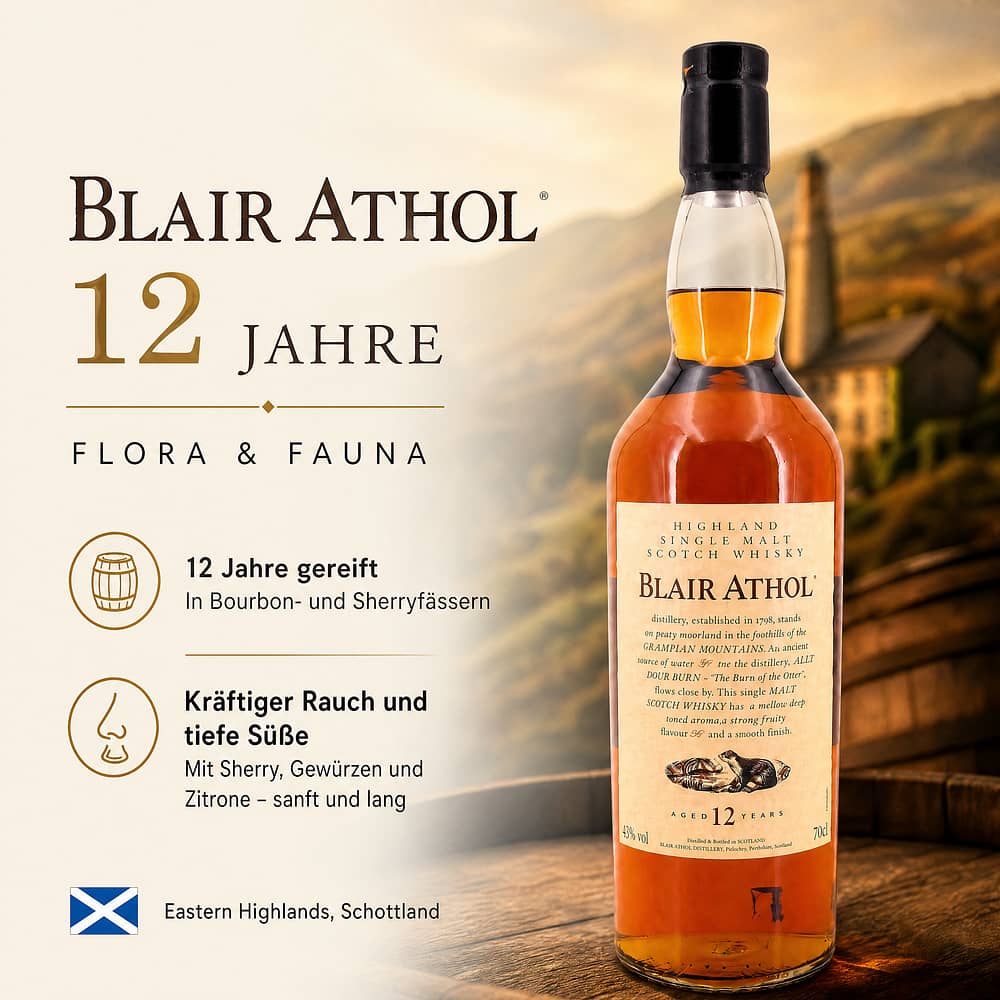 Blair Athol Flora & Fauna 12 Jahre 0,70 Liter/ 43.0% vol Produktbild