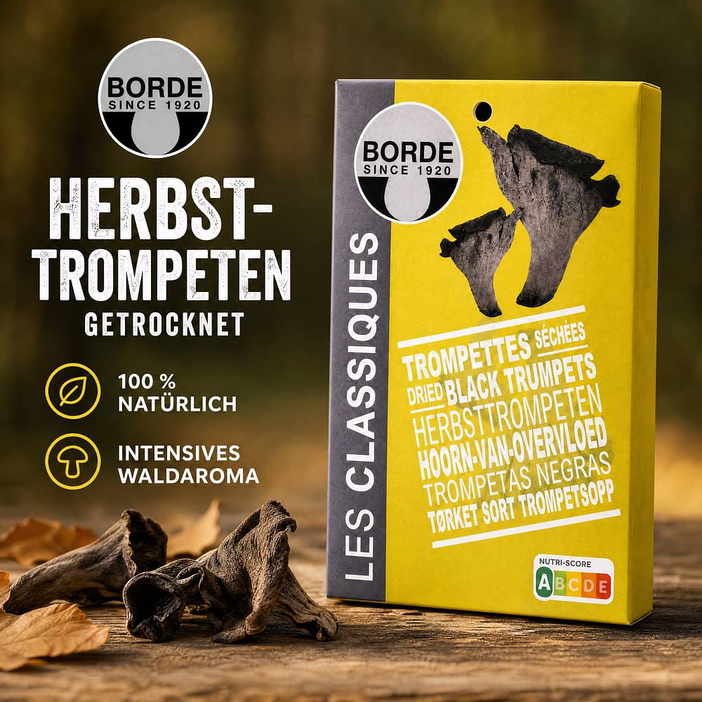 Borde Herbsttrompeten getrocknet 20 Gramm Produktbild