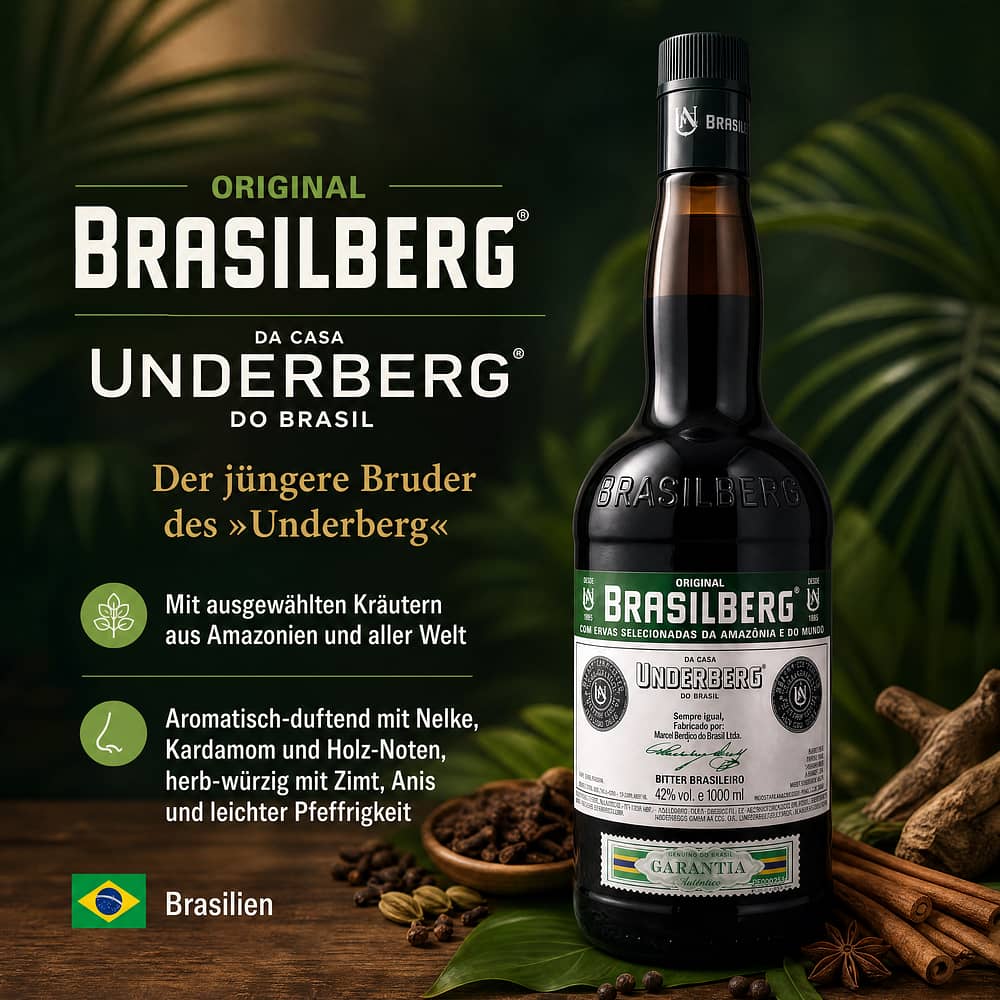 Brasilberg Original Da Casa Underberg Do Brasil 1 Liter/ 42.0% vol Produktbild