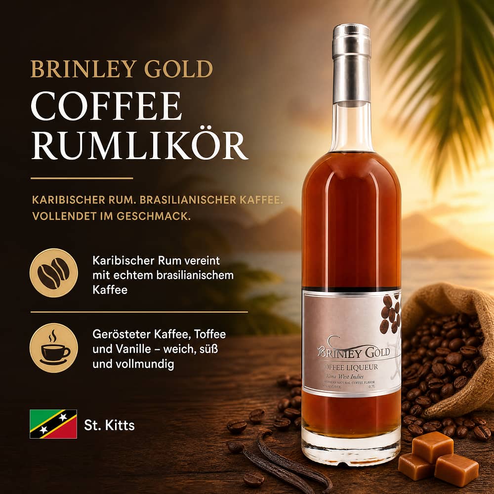 Brinley Gold Coffee Rumlikör 0,70 Liter/ 36.0% vol Produktbild