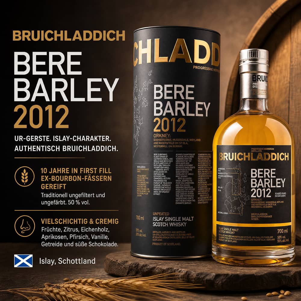 Bruichladdich Bere Barley 2012 0,70 Liter/ 50.0% vol Produktbild
