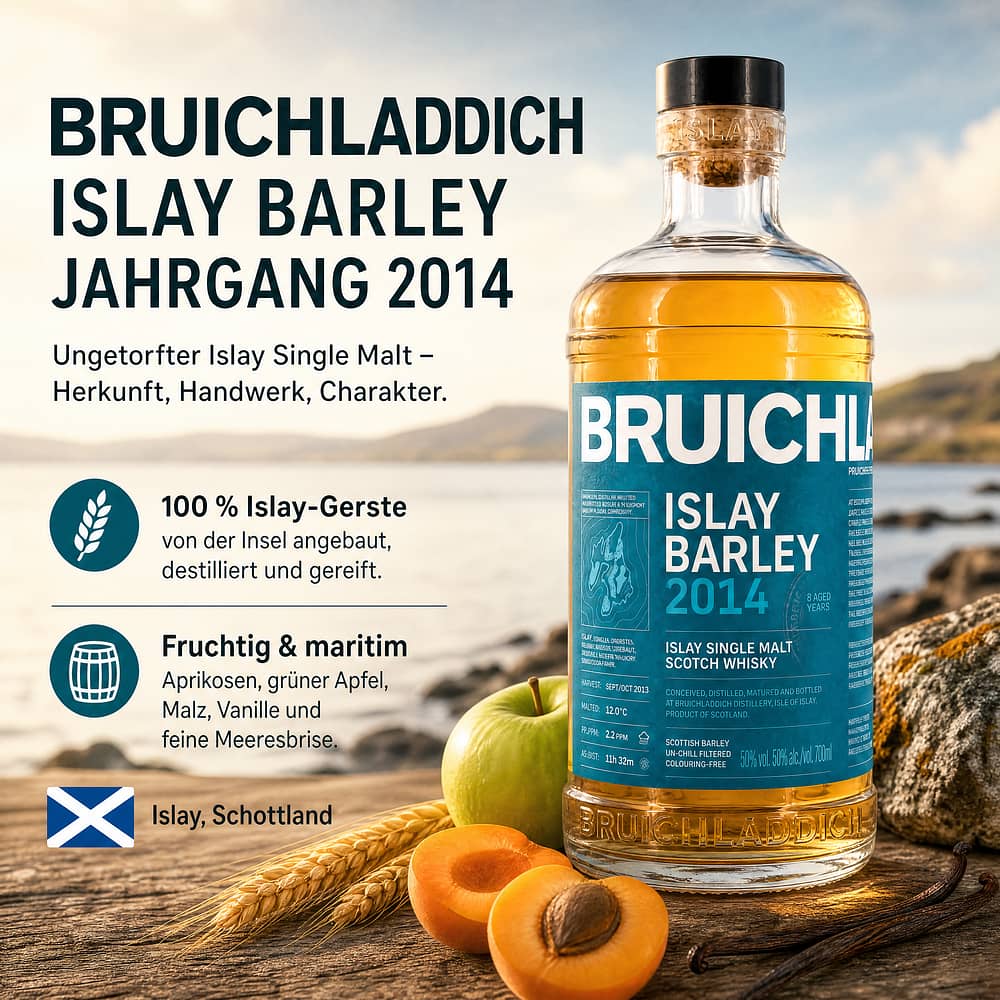 Bruichladdich Islay Barley Jahrgang 2014 0,70 Liter/ 50.0% vol Produktbild