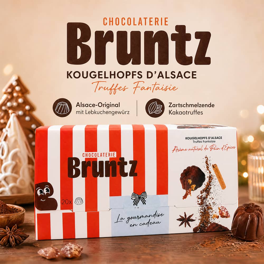 Bruntz Kougelhopf Kakaokonfekt - Lebkuchen 100 Gramm Produktbild