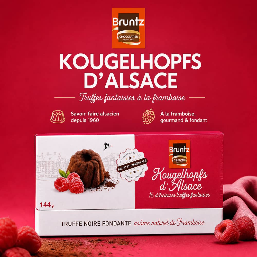 Bruntz Kougelhopfs d`Aalsace Himbeere 144 Gramm Produktbild