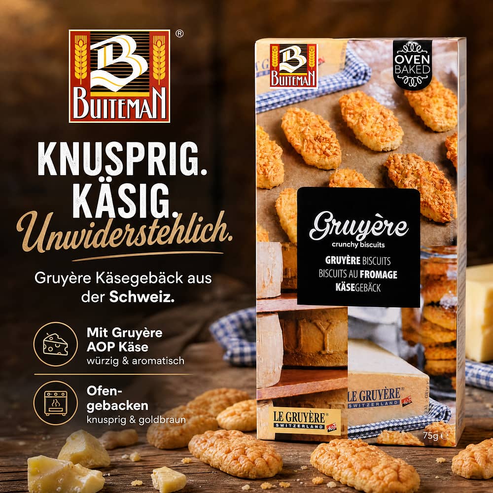 Buiteman Gruyère Käsegebäck 75 Gramm Produktbild