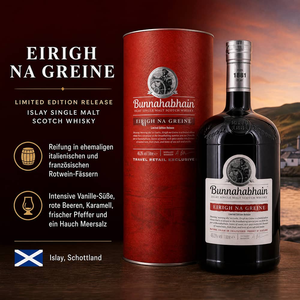 Bunnahabhain Eirigh Na Greine Literflasche 1 Liter/ 46.3% vol Produktbild