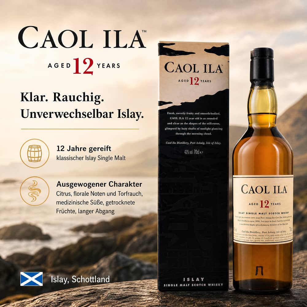 Caol Ila 12 Jahre 0,70 Liter/ 43.0% vol Produktbild