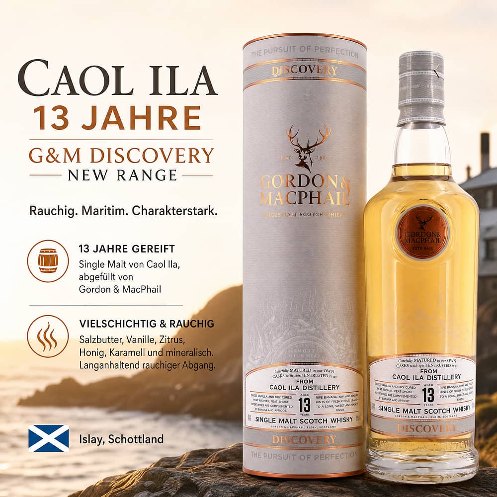 Caol Ila 13 Jahre G&M Discovery NEW RANGE 0,70 Liter/ 43.0% vol Produktbild