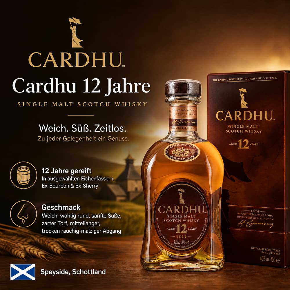 Cardhu 12 Jahre 0,70 Liter/ 40.0% vol Produktbild