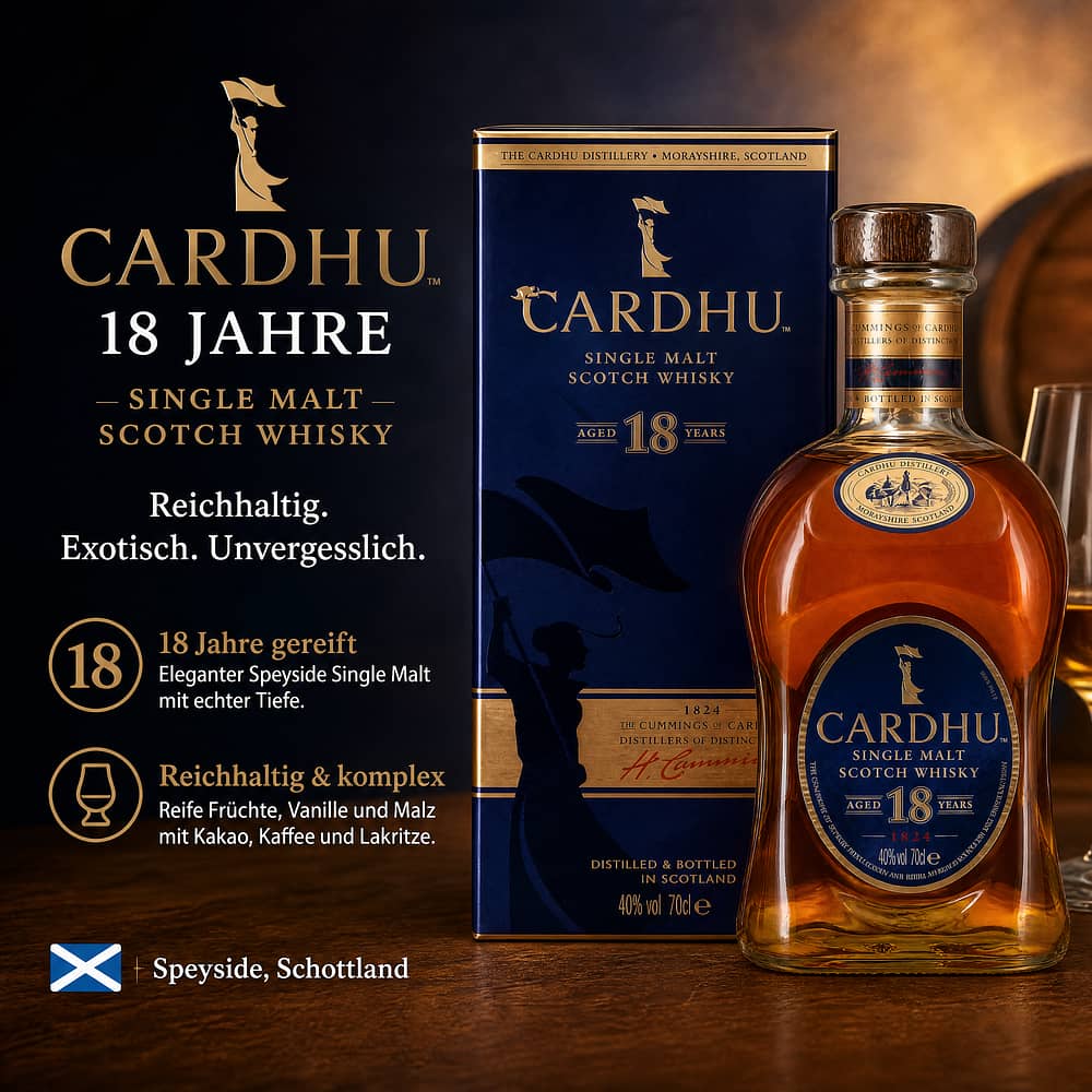 Cardhu 18 Jahre 0,70 Liter/ 40.0% vol Produktbild
