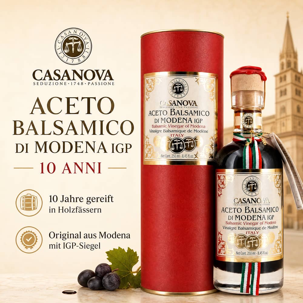 Casanova Aceto Balsamico di Modena I.G.P. 10 Jahre 0,250 Liter Produktbild