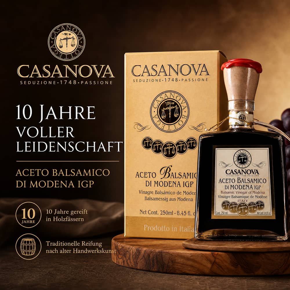 Casanova Aceto Balsamico di Modena I.G.P. 10 Jahre 0,250 Liter Produktbild