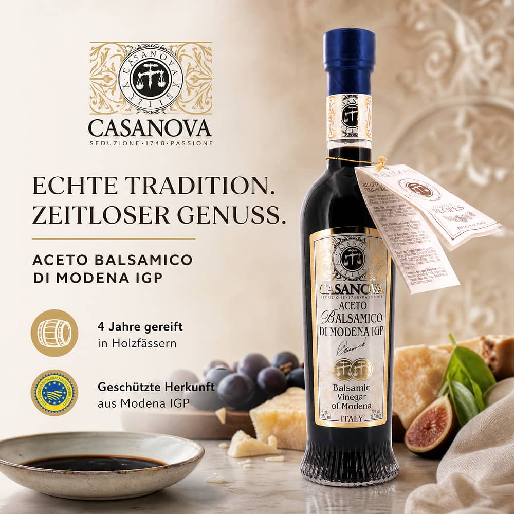 Casanova Aceto Balsamico di Modena I.G.P. 4 Jahre 0,250 Liter Produktbild