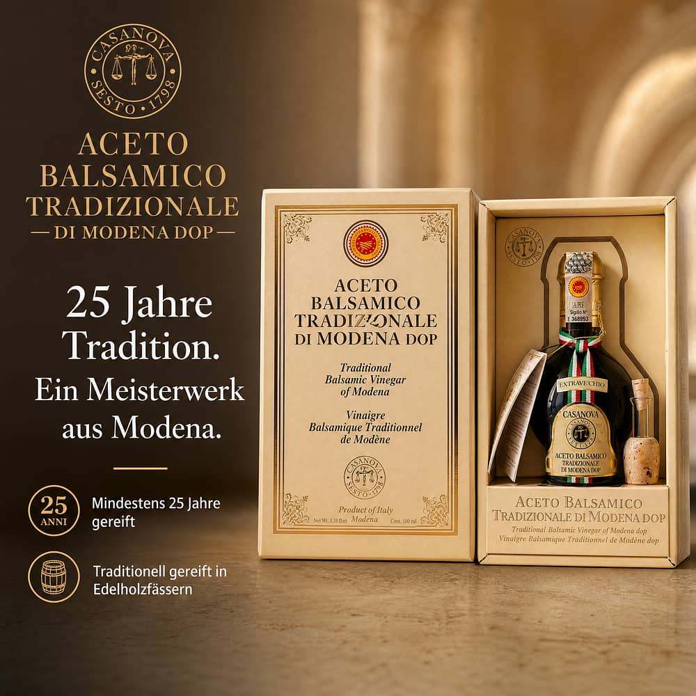 Casanova Aceto Balsamico tradizionale Extravecchino DOP 25 Jahre 0,10 Liter Produktbild