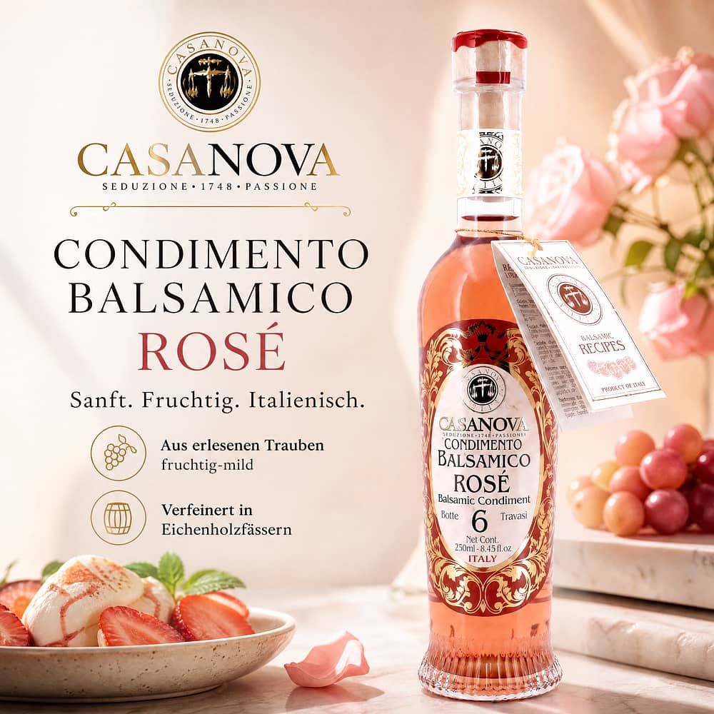 Casanova Condimento Balsama rosé 0,250 Liter Produktbild