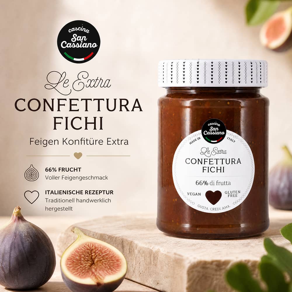 Cascina San Cassiano Confettura Fichi Feigen Konfitüre Extra 340 Gramm Produktbild