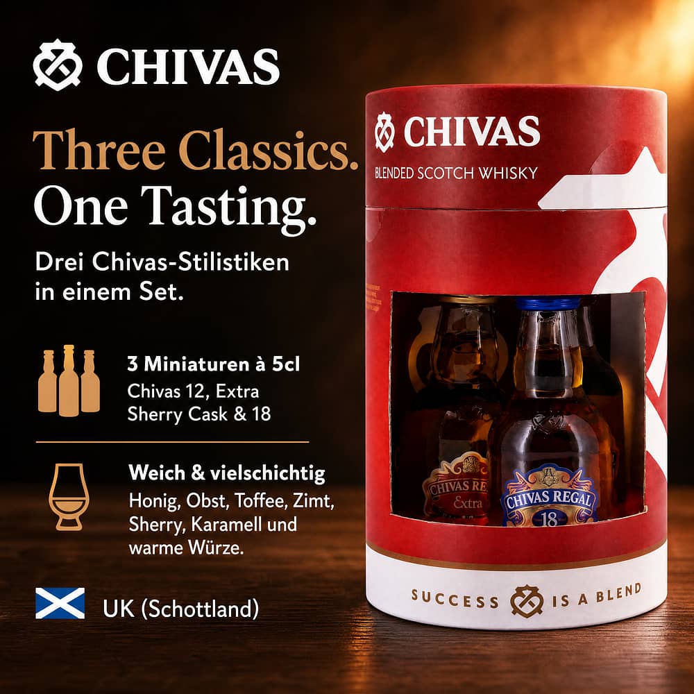 Chivas Brothers Miniaturset 0,150 Liter/ 40.0% vol Produktbild