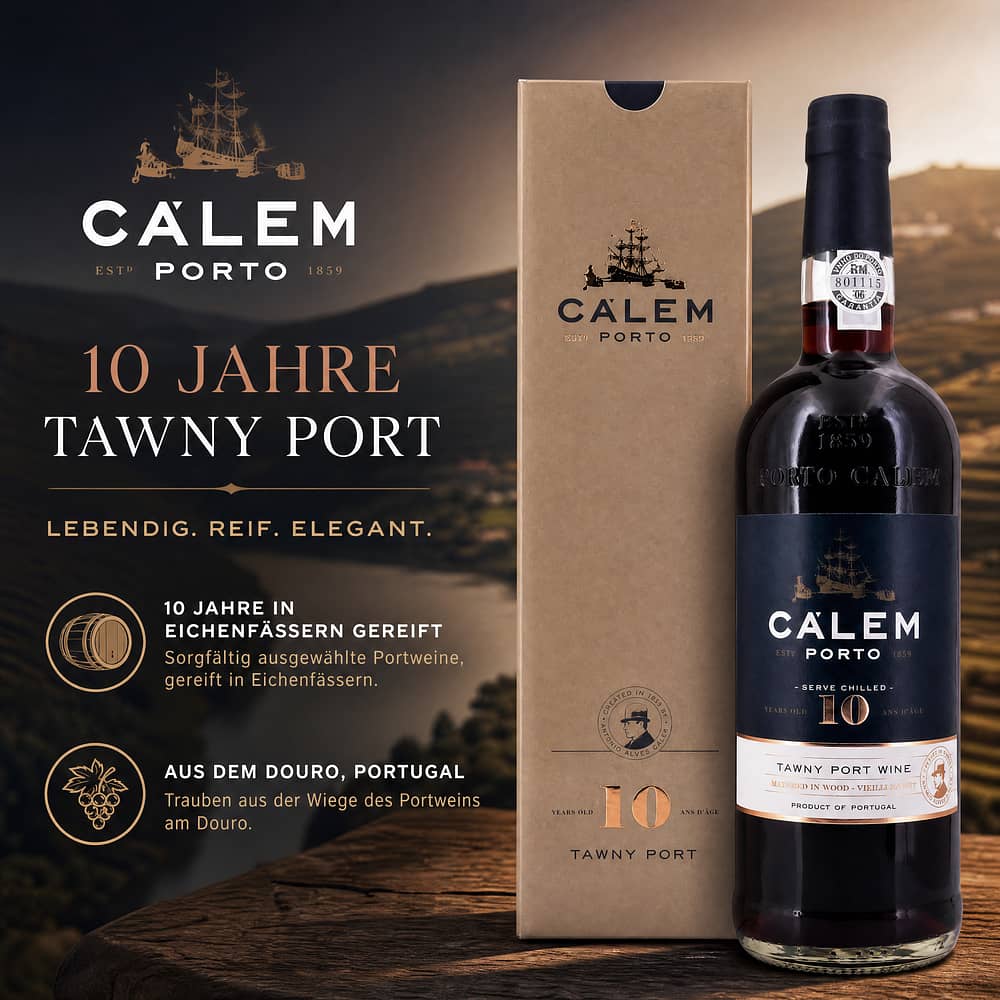 Cálem 10 Jahre Tawny Port 0,750 Liter/ 20.0% vol Produktbild