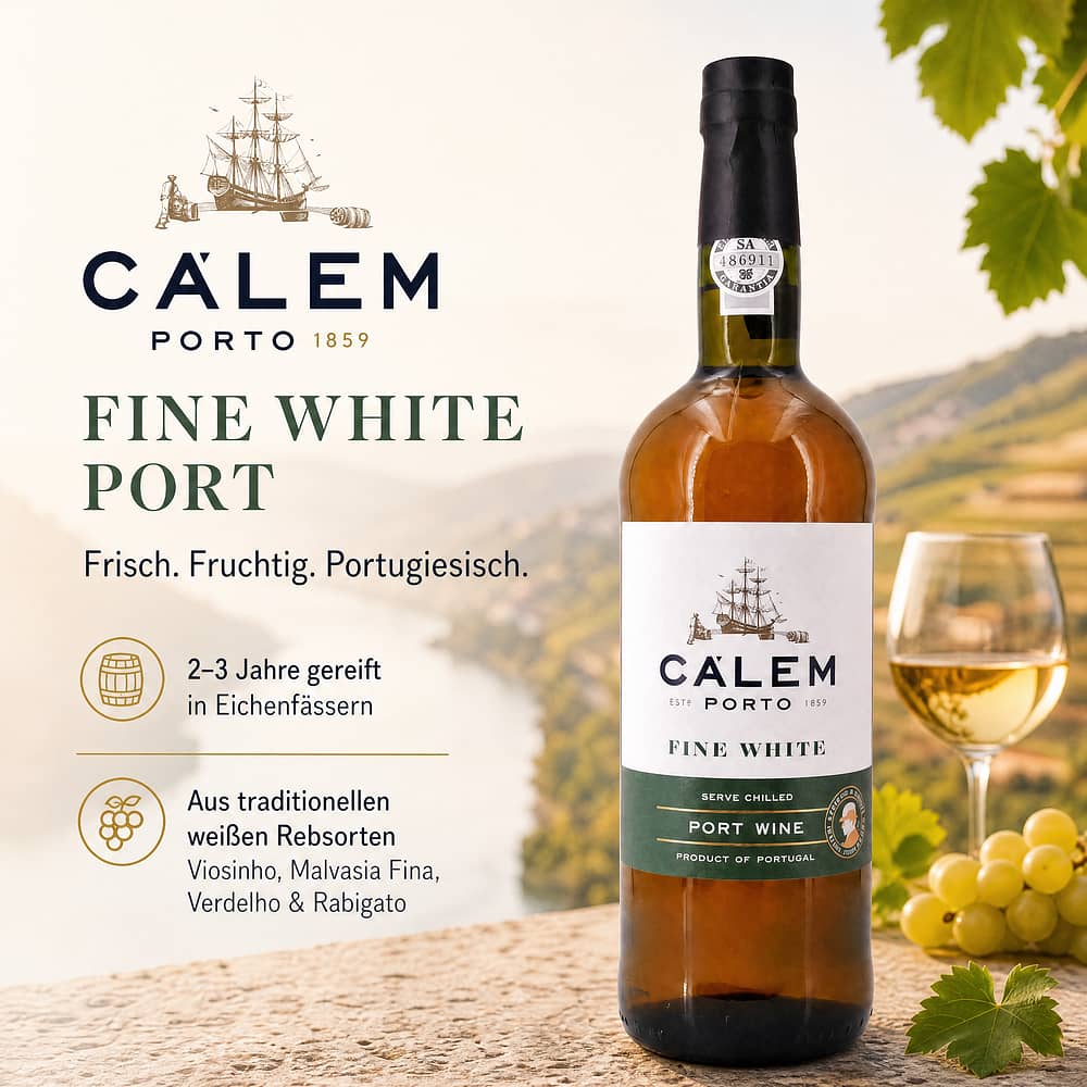 Cálem White Port 0,750 Liter/ 19.5% vol Produktbild