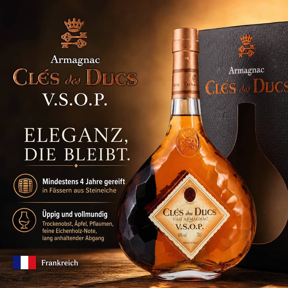 Clés des Ducs V.S.O.P. 0,70 Liter/ 40.0% vol Produktbild