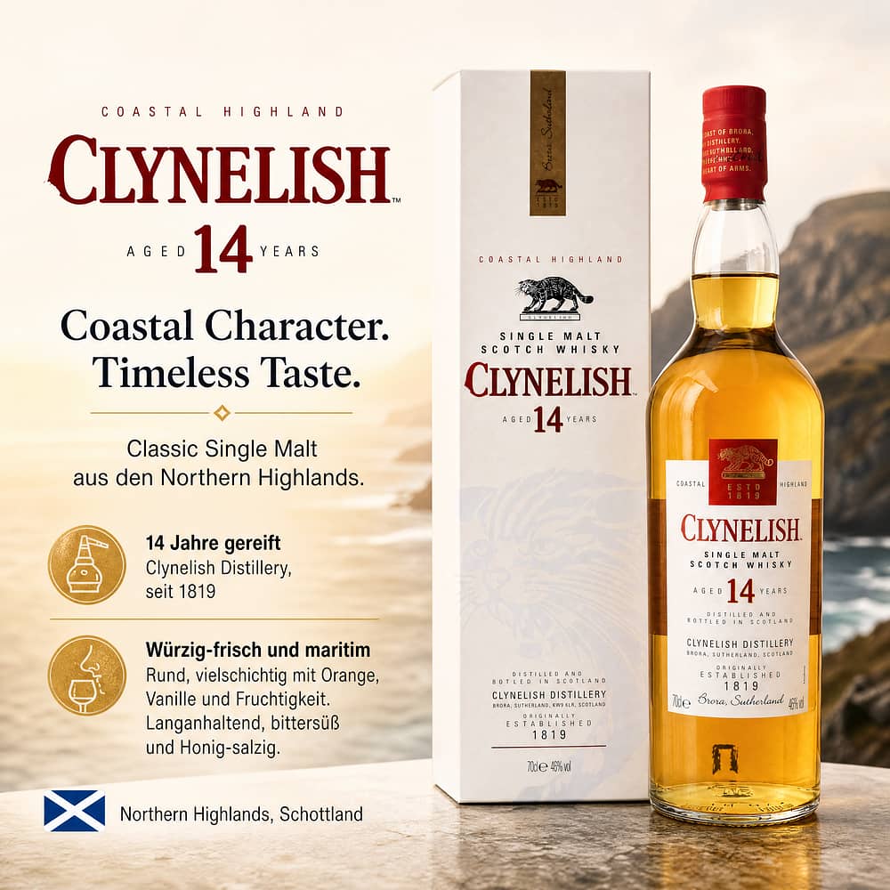 Clynelish 14 Jahre 0,70 Liter/ 46.0% vol Produktbild