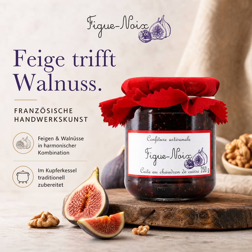 Confiture artisanale Figue Feigenkonfitüre mit Walnüssen 250 Gramm Produktbild