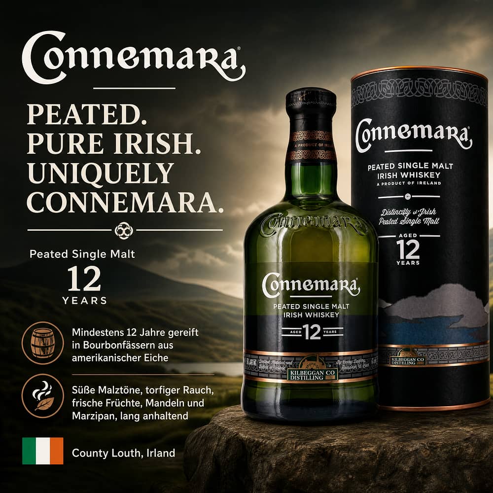Connemara Peated Single Malt 12 Jahre 0,70 Liter/ 40.0% vol Produktbild