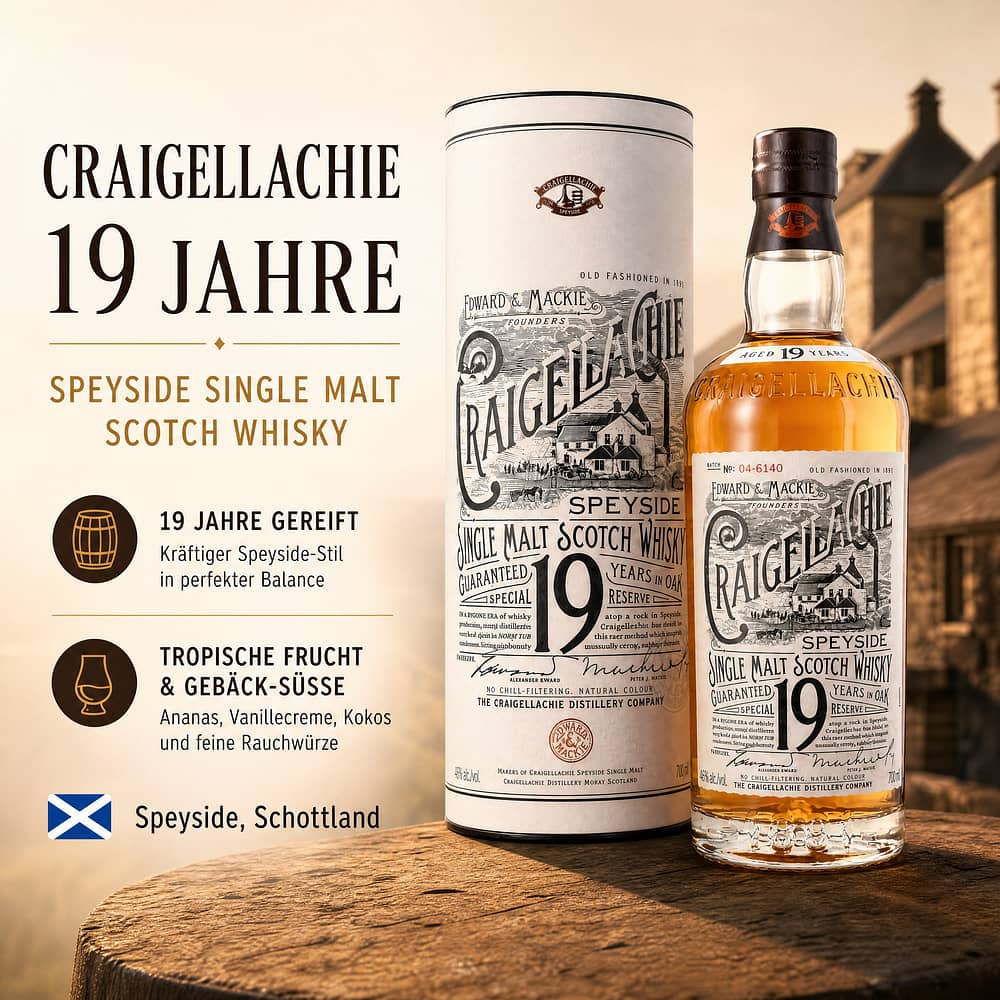 Craigellachie 19 Jahre 0,70 Liter/ 46.0% vol Produktbild