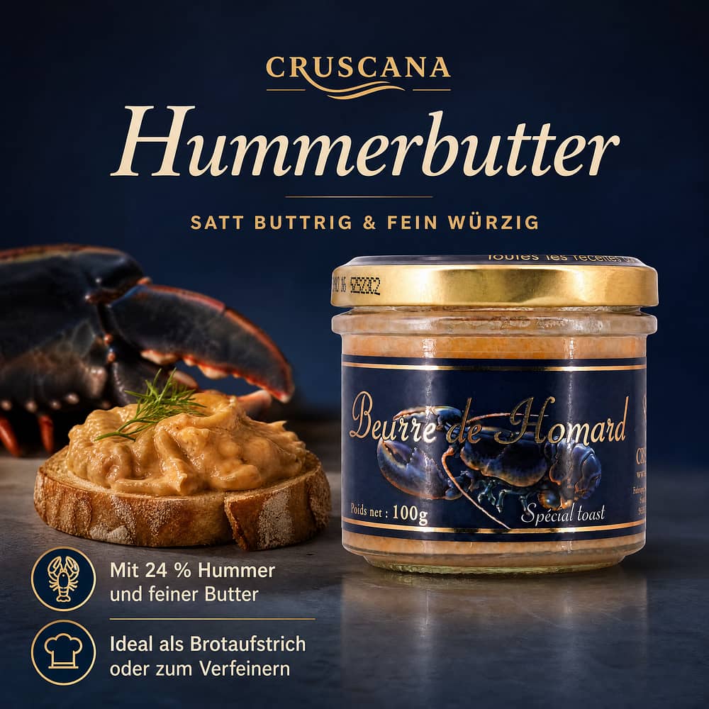 Cruscana Hummerbutter 100 Gramm Produktbild