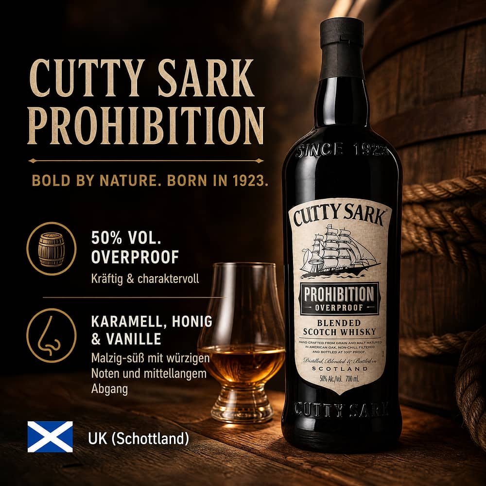 Cutty Sark Prohibition 0,70 Liter/ 50.0% vol Produktbild