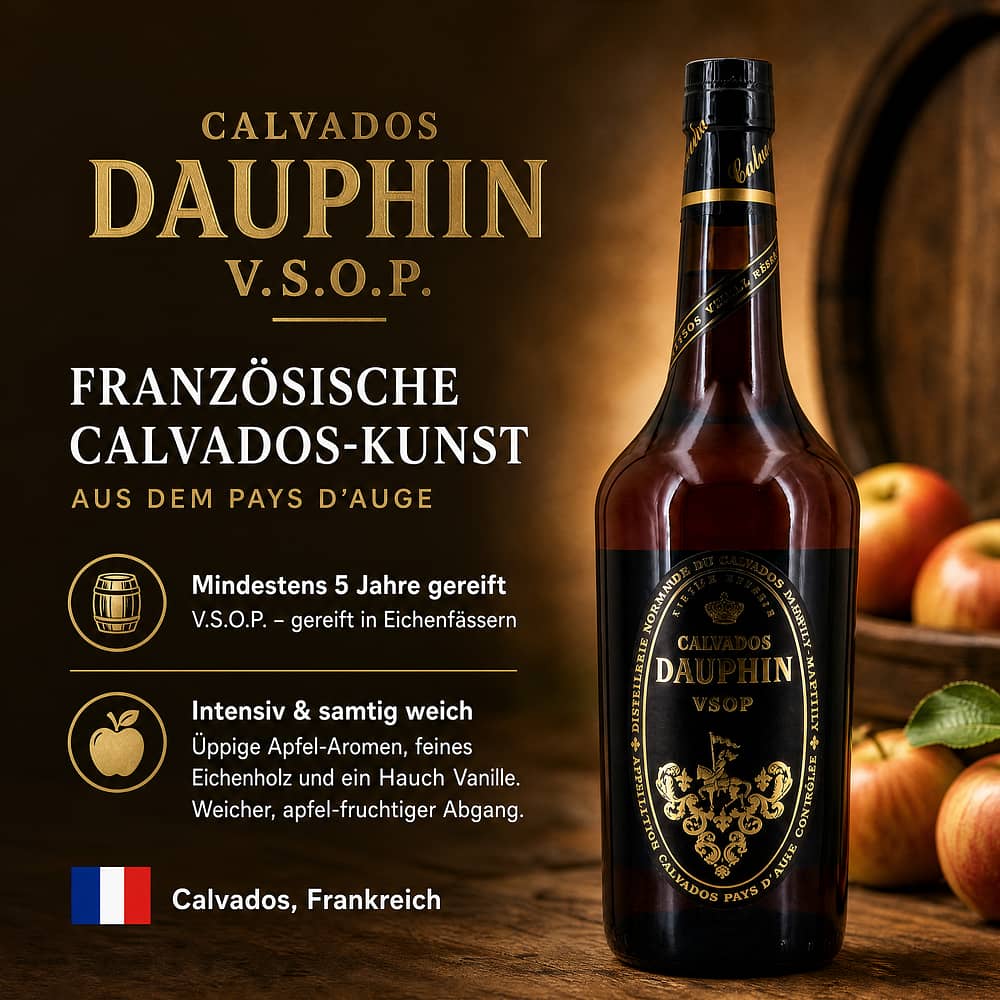 Dauphin Calvados V.S.O.P. 0,70 Liter/ 40.0% vol Produktbild