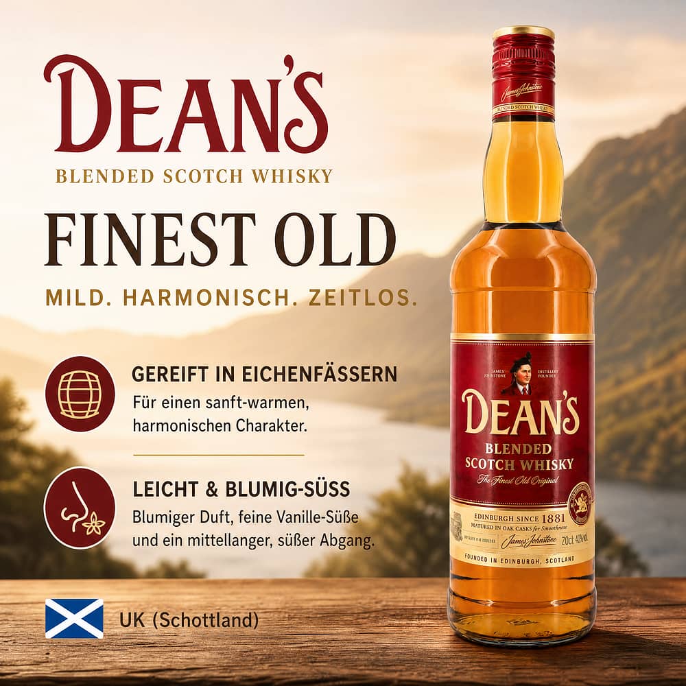 Dean's Scotch Finest Old 0,70 Liter/ 40.0% vol Produktbild