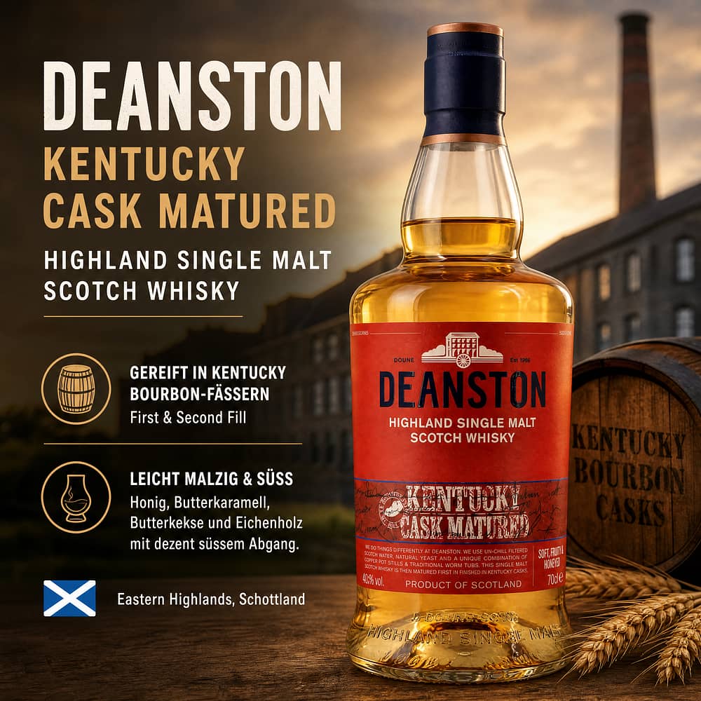 Deanston Kentucky Cask Matured 0,70 Liter/ 40.0% vol Produktbild