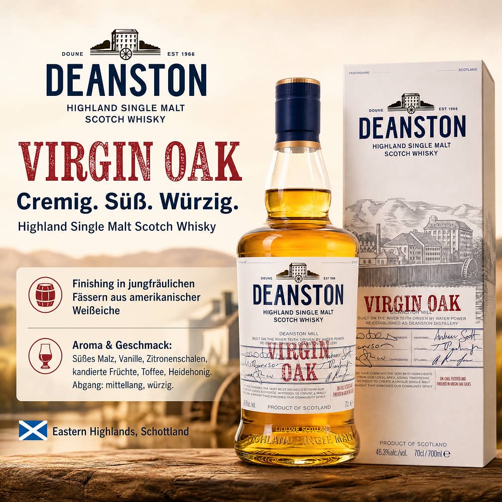 Deanston Virginian Oak 0,70 Liter/ 46.3% vol Produktbild