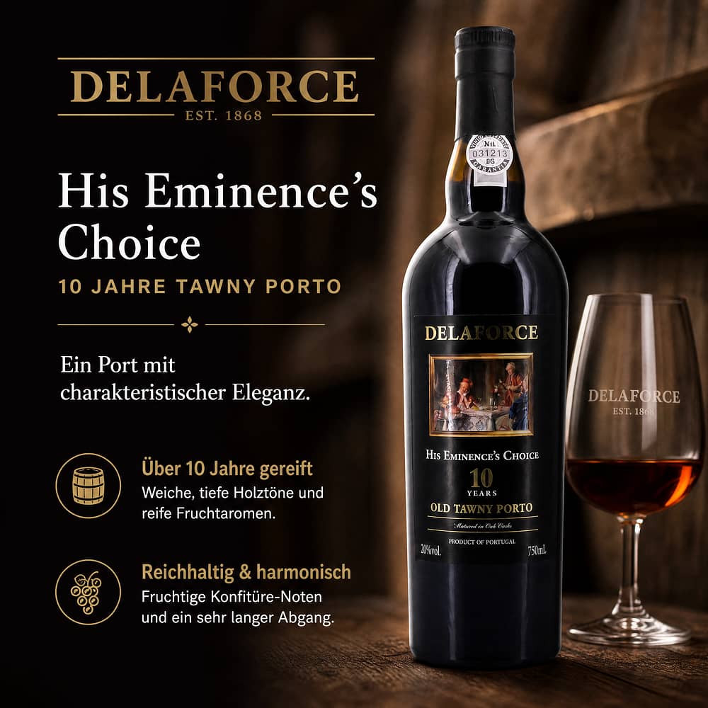 Delaforce 10 Jahre His Eminence`s Choice 0,750 Liter/ 20.0% vol Produktbild